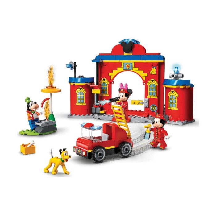 Brickly - 10776 LEGO Disney - Mickey & Friends - Fire Truck & Station - Assembled