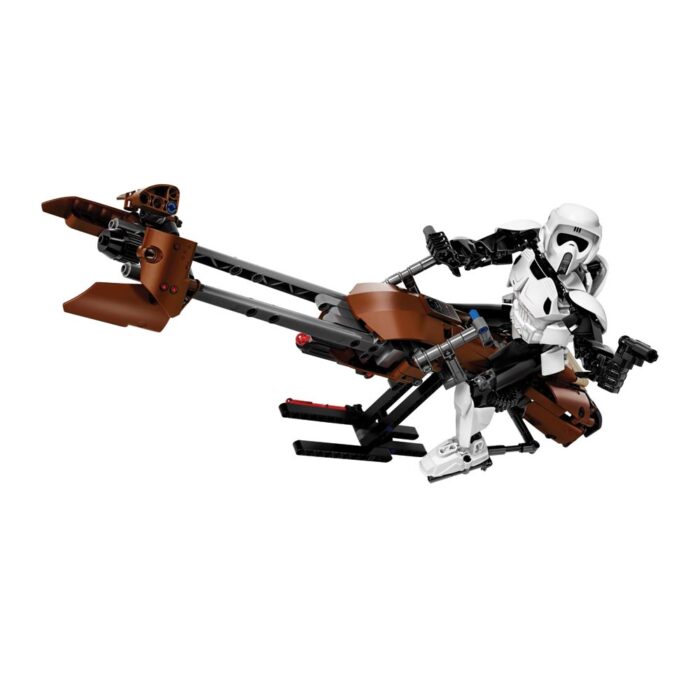 Brickly - 75532 LEGO Star Wars - Scout Trooper & Speeder Bike - Assembled